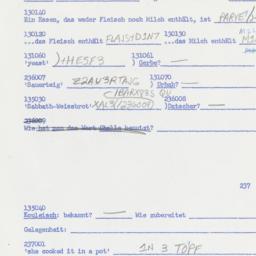 Western questionnaire, answ...