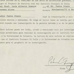 Reminiscences of Pedro Oter...