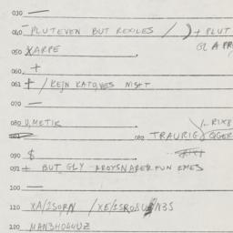 Eastern questionnaire, answ...
