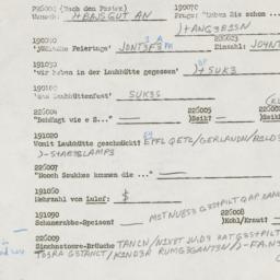 Westerm questionnaire, answ...