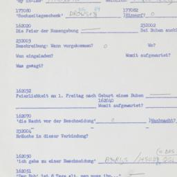 Western questionnaire, answ...