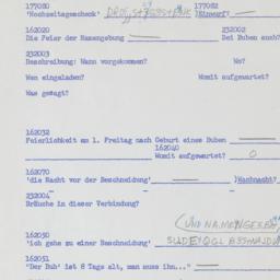 Western questionnaire, answ...