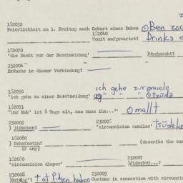 Western questionnaire, answ...