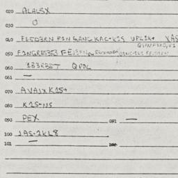 Eastern questionnaire, answ...