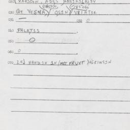 Eastern questionnaire, answ...