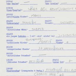 Western questionnaire, answ...