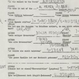 Western questionnaire, answ...