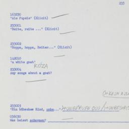 Western questionnaire, answ...