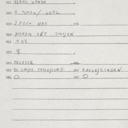 Eastern questionnaire, answ...
