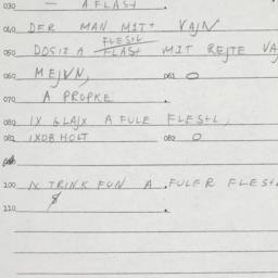 Eastern questionnaire, answ...