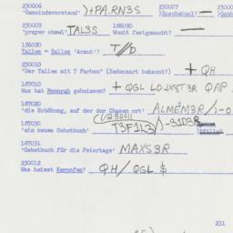 Western questionnaire, answ...