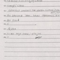 Eastern questionnaire, answ...