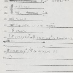 Eastern questionnaire, answ...