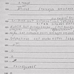 Eastern questionnaire, answ...