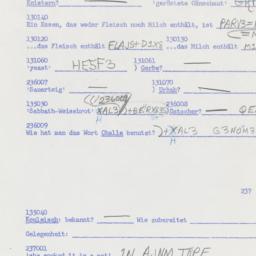 Western questionnaire, answ...