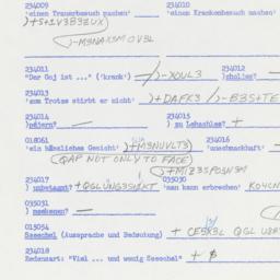 Western questionnaire, answ...
