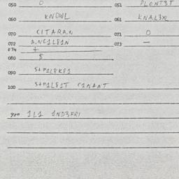 Eastern questionnaire, answ...