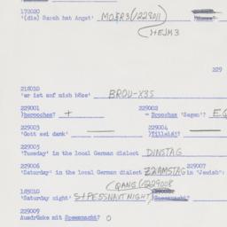 Western questionnaire, answ...