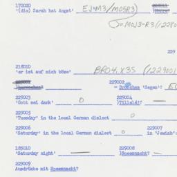Western questionnaire, answ...