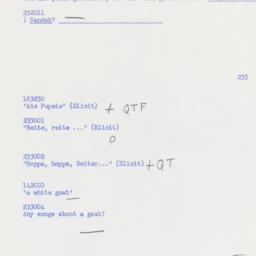 Western questionnaire, answ...