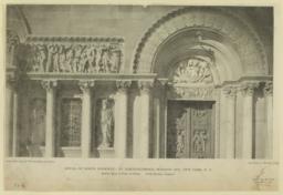 Detail of North doorway: Church of St. Bartholomew, Madison Avenue, New York, N. Y. McKim, Mead & White, Architects. Philip Martiny, Sculptors