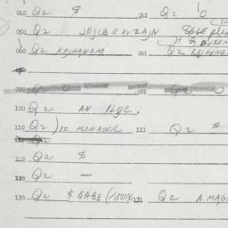 Eastern questionnaire, answ...