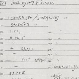 Eastern questionnaire, answ...