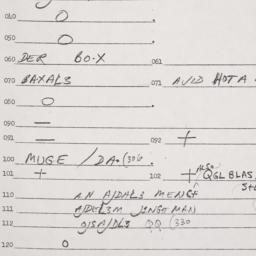 Eastern questionnaire, answ...