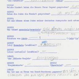 Western questionnaire, answ...