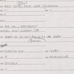 Eastern questionnaire, answ...