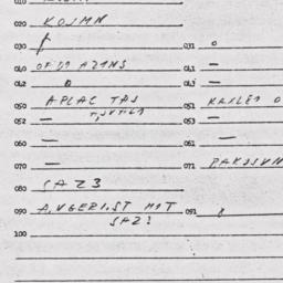 Eastern questionnaire, answ...