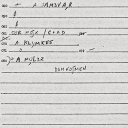 Eastern questionnaire, answ...