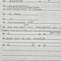 Eastern questionnaire, answ...