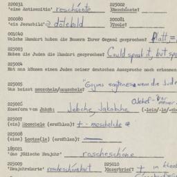 Western questionnaire, answ...