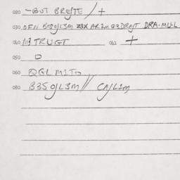 Eastern questionnaire, answ...