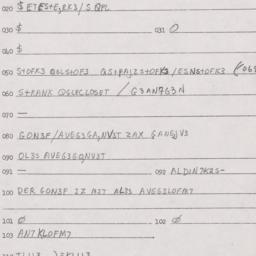 Eastern questionnaire, answ...