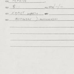 Eastern questionnaire, answ...