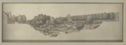 [Section through park]