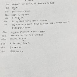Eastern questionnaire, answ...