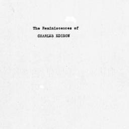 Reminiscences of Charles Ed...