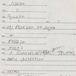 Eastern questionnaire, answ...