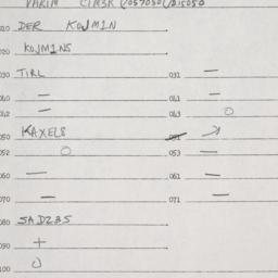 Eastern questionnaire, answ...