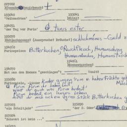 Western questionnaire, answ...
