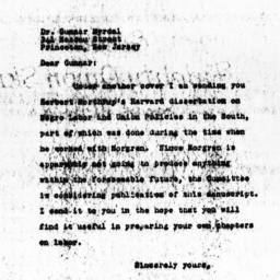 Letter from Charles Dollard...