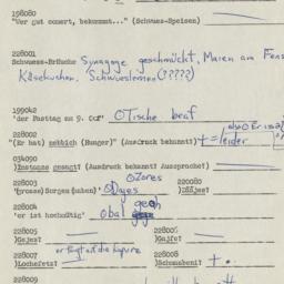 Western questionnaire, answ...