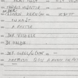 Eastern questionnaire, answ...