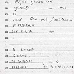 Eastern questionnaire, answ...