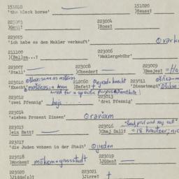 Western questionnaire, answ...