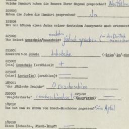 Western questionnaire, answ...