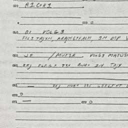 Eastern questionnaire, answ...